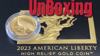IN HAND! 2023 American Liberty High Relief Gold Coin Unboxing - Watch for THIS