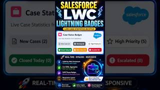 Salesforce LWC Lightning Badges | Display Real-Time Case Statistics Using Apex, SOQL & SLDS