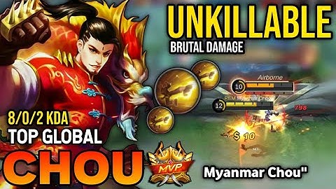 CHOU BEST BUILD 2022 | TOP GLOBAL CHOU GAMEPLAY | MOBILE LEGENDS✓