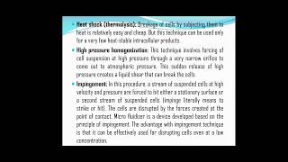 Methods for Cell Disruption