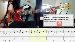 Wicked Game - Chris Isaak BASS COVER + PLAY ALONG TAB + SCORE screenshot 4