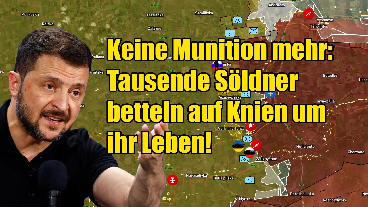 Keine Munition mehr: Tausende Söldner betteln auf Knien um ihr Leben!