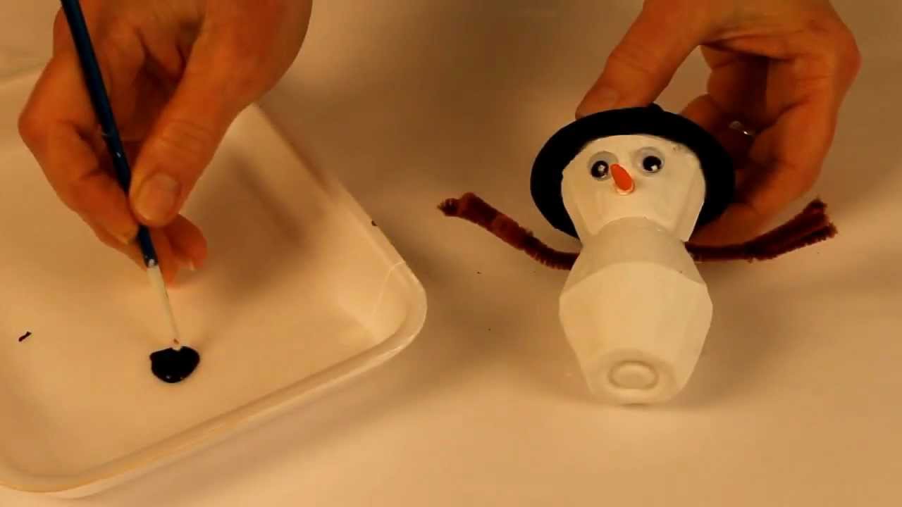 Easy Egg Carton Ice Cube Snowman - Capri + 3