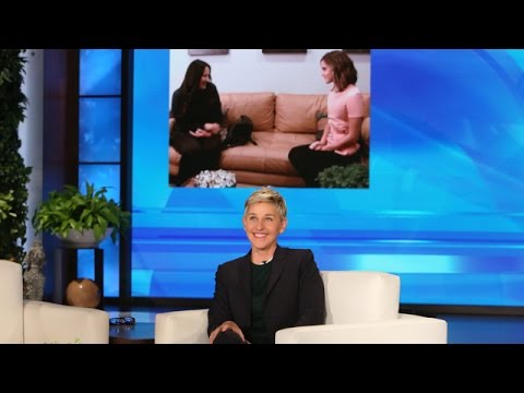 Ellen in Emma Watson's Ear