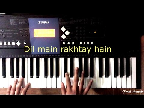 Mohabbat Tumse Nafrat Hai OST Piano Tutoial with Lyrics || Instrumental Cover