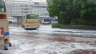大気不安定で落雷、ひょう ＪＲ横浜駅周辺でひょう