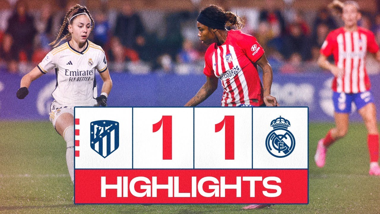 HIGHLIGHTS | Atlético de Madrid Femenino 1-1 Real Madrid | Liga F 2023 ...