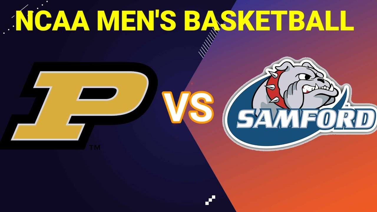 Purdue University vs Samford 2023 NCAA MEN'S BASKETBALL YouTube