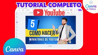Cómo hacer miniaturas para Youtube en Canva | Tutorial Completo 🔍