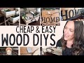 ✨NEW✨ EVERYDAY WOOD DIYs | DOLLAR TREE RUSTIC Home Decor DIYs| DOLLAR SPOT + MICHAELS Crafts 2022