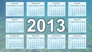 2013 Calendar