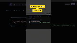 what is reduce function in javascript #javascript #webdev #reducefunction #coding #programming