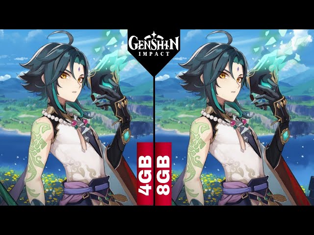 Genshin Impact 4GB RAM vs 8GB RAM ( Single Channel vs Dual Channel ) class=