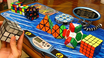 10 Puzzles Relay (including Rubik