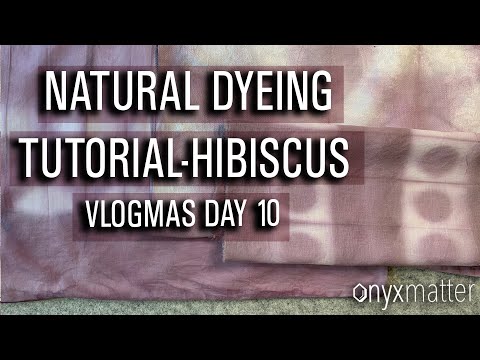 HOW TO MAKE DYE FROM HIBISCUS - NATURAL DYEING TUTORIAL