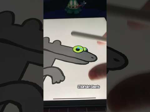 Drawing Dancing Toothless Dragon Meme in the Infinity Zoom Art Gallery #art #zoom #shorts #