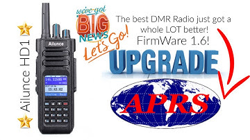Huge news! Ailunce HD1 GPS Firmware update! 1.6 now has APRS! Here
