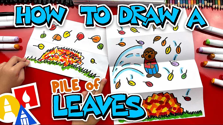 How To Draw A Pile Of Leaves - Fall And Autumn Folding Surprise