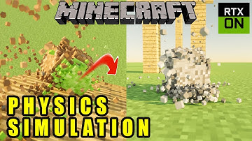 Minecraft Blocks With Realistic Physics RTX ON | Physics Simulation