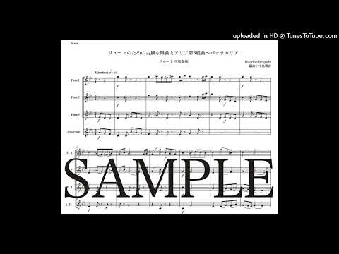 レスピーギ「リュートのための古風な舞曲とアリア第3組曲〜パッサカリア」フルート四重奏版（編曲：中島雅彦）