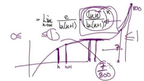 Video 2677 - Convergence Test for series - e^n/((ln(n))^n - Practice