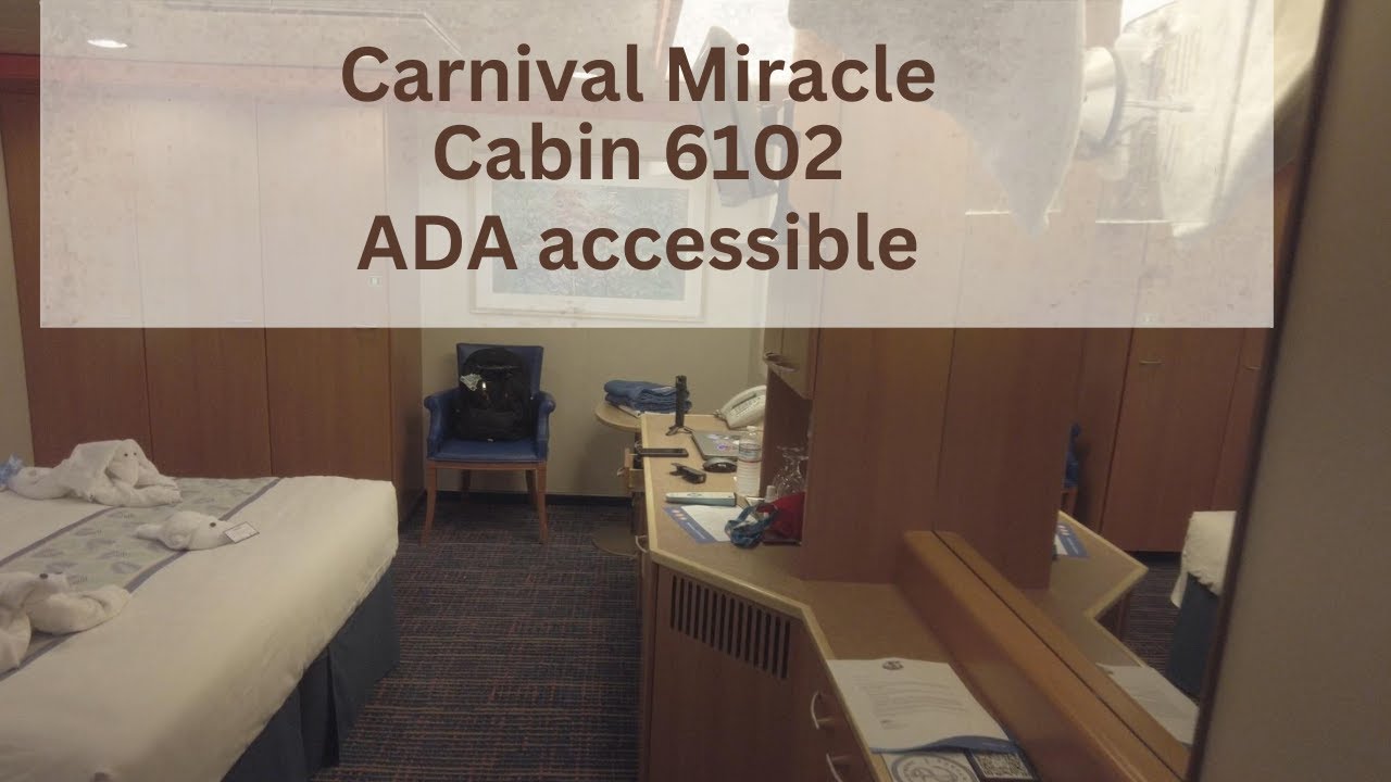 Carnival Miracle Interior cabin 6102: ADA Accessible