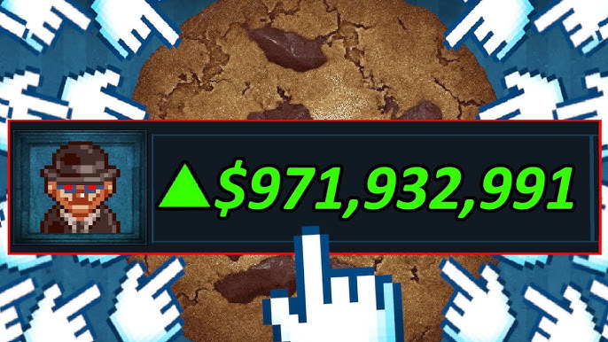 playing cookie clicker 