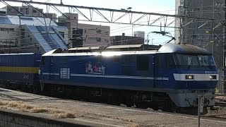 2059ﾚ EF210-121号機牽引カンガルーライナー(下り)岡崎駅通過 ※積載閑散( T∀T)