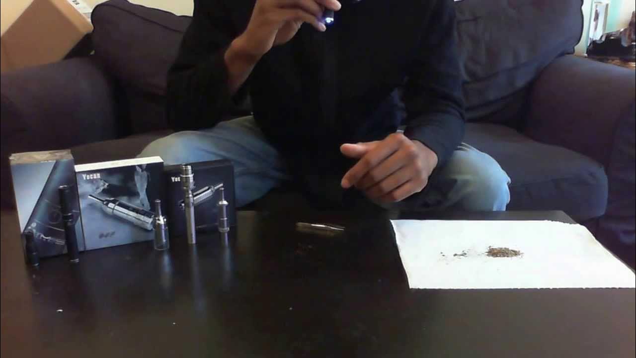 Using Glass Screen Filter to Vaporize Herb w Vaporizer Pen (Atmos Raw