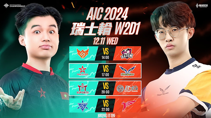 AIC 2024 瑞士輪W2D1－2024/12/11《Garena 傳說對決》