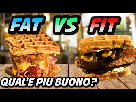 WAFFLE FOOD BATTLE FIT VS FAT