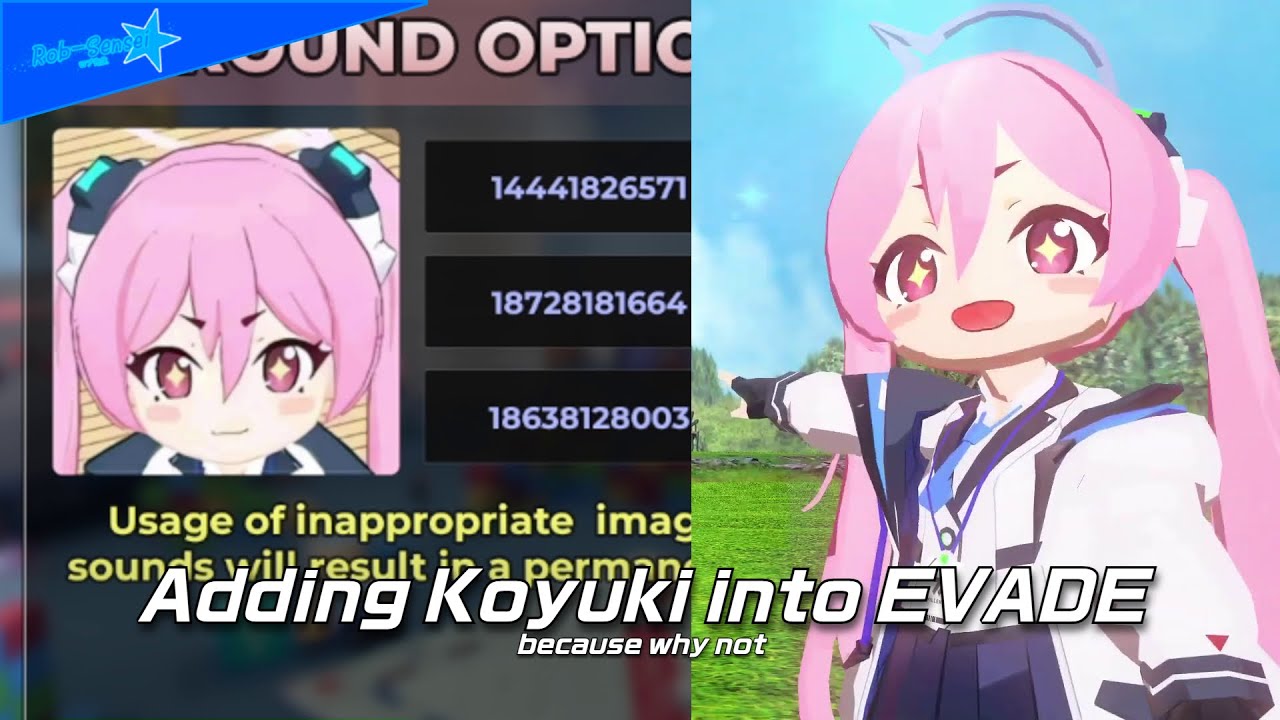 【Blue Archive Roblox】Adding Koyuki in EVADE (because why not?)
