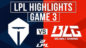 TES vs BLG Highlights Game 3 | LPL 2025 Split 3 Playoffs | Top Esports vs Bilibili Gaming
