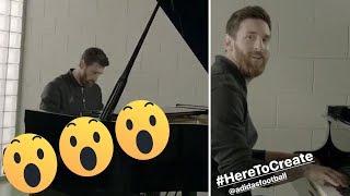 Lionel messi is excited about the return of champions league. he
playing league anthem on piano. looks like not only good at football
...