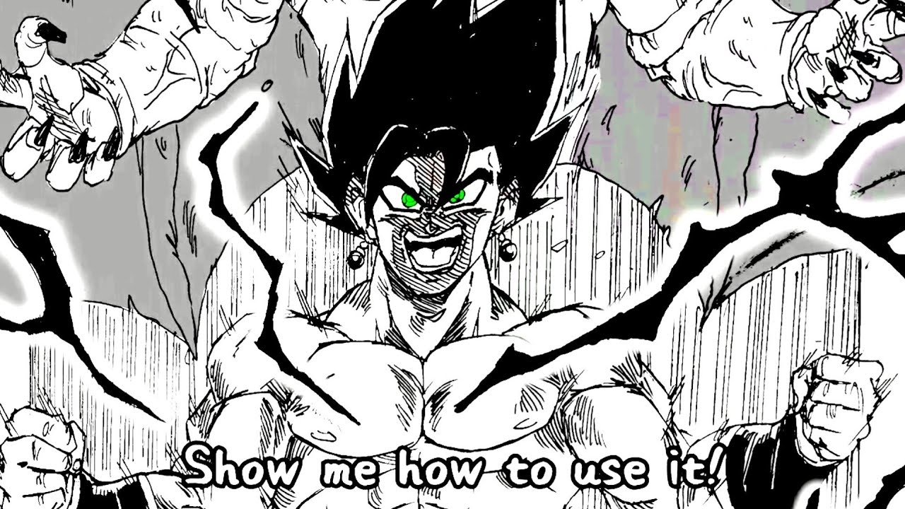 Vegito use devil gene against elder god chronoa in ultra vegito story 