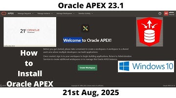 How to Install Oracle APEX 23.1 | DB 21c Pluggable | Windows 10 | Omar Baig
