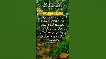 ويوم يحشر أعداء الله إلى النار فهم يوزعون. ماتيسر من سورة فصلت بصوت الشيخ خالد عبد الجليل.