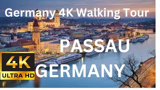 4KHDR Part 2 Walking at Passau(the City of Three Rivers) (the confluence of the Danube, Inn and Ilz)