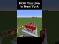 POV You Live In New York✈️🏢🏢(はいよろこんで) #minecraft #shorts