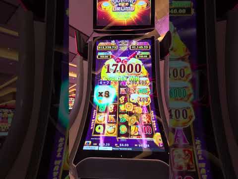 OMG! FOUND AN 8X MULTIPLIER ON GOLDEN DRUMS! #slot #madlucky #casinogames #casino #bigwin