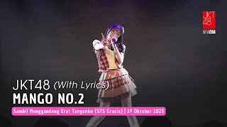 JKT48 - Mango No.2 | TwT (STS Gracie) 19 Oktober 2025