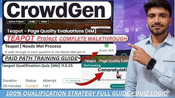 Teapot Project Walkthrough | CrowdGen AI by Appen | Quiz Guide & 100% Qualification Pass