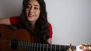 Ecrin Pamuk Çemberimde Gül Oya Turkish Song Cover Gitar Ecrin Için