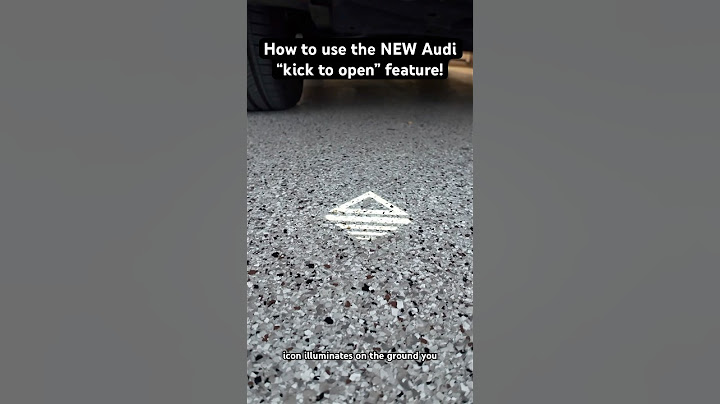 Use Audi’s NEW “kick to open” feature.  Subscribe to @TechGnarr for more! #audi #automobile #cars