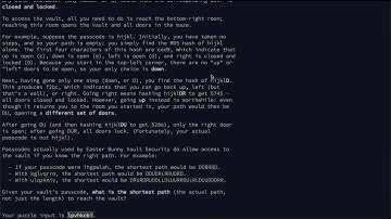 Advent of Code 2016 Day 17 - 2 steps forward