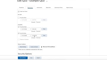 SLATE Quick Tip: Quiz Dates and Timings