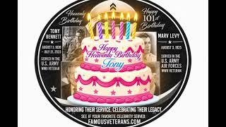 Heavenly Birthday to Tony Bennett & Happy 101st Birthday to Marv Levy | Served America Before Fame!