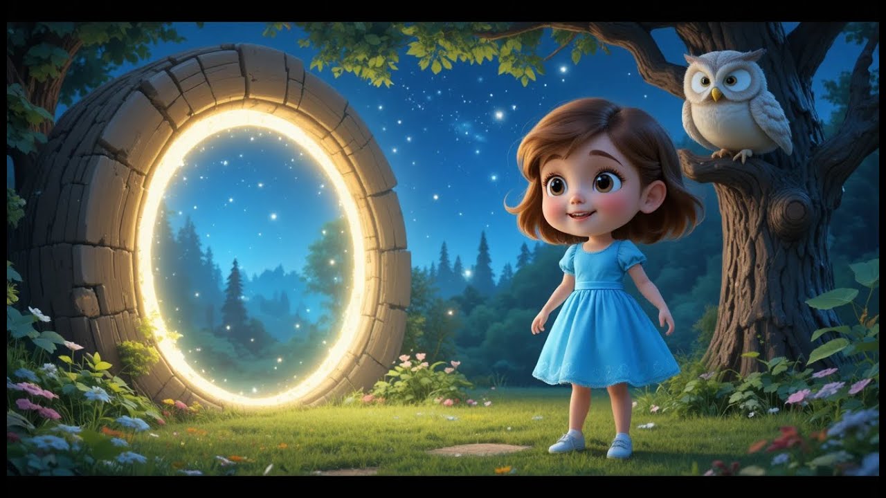 Cartoon Story Lily & the Moon Owl: Magical Forest Adventure | Kids Animated Story.