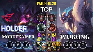 RW Holder Mordekaiser vs Wukong Top - KR Patch 10.20