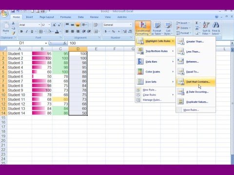 conditional formatting excel 2007 youtube